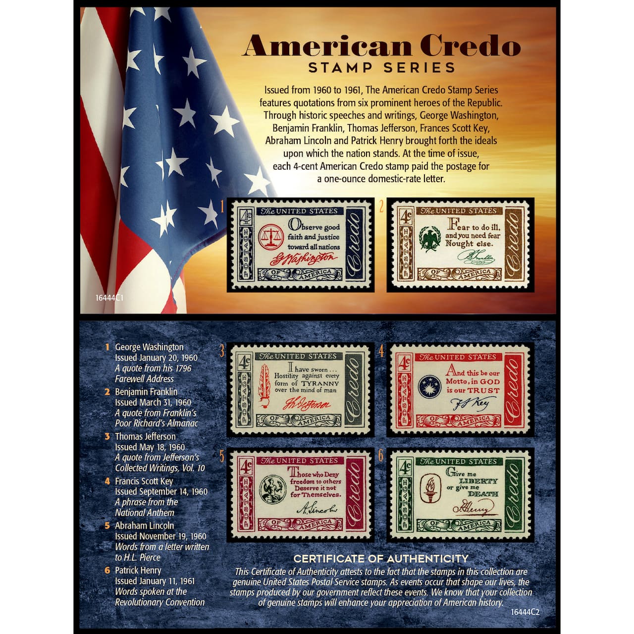 American Credo United States Postage Stamp Series